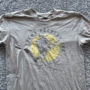 Tan Graphic Tee for Men